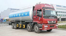 歐曼前四后八粉粒物料運(yùn)輸車圖片